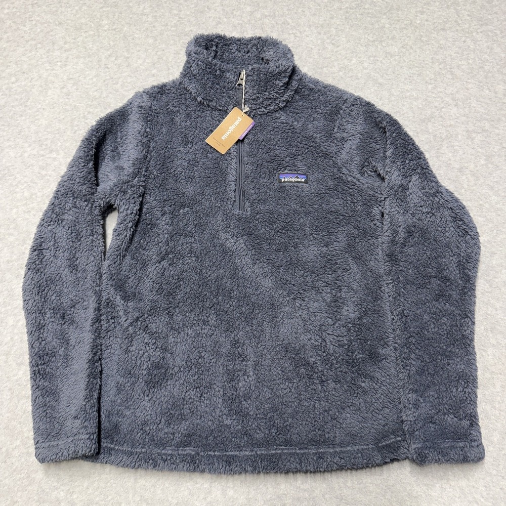 Patagonia Womens Los Gatos 1/4 Zip Fleece Jacket Blue Small 25235 SMDB